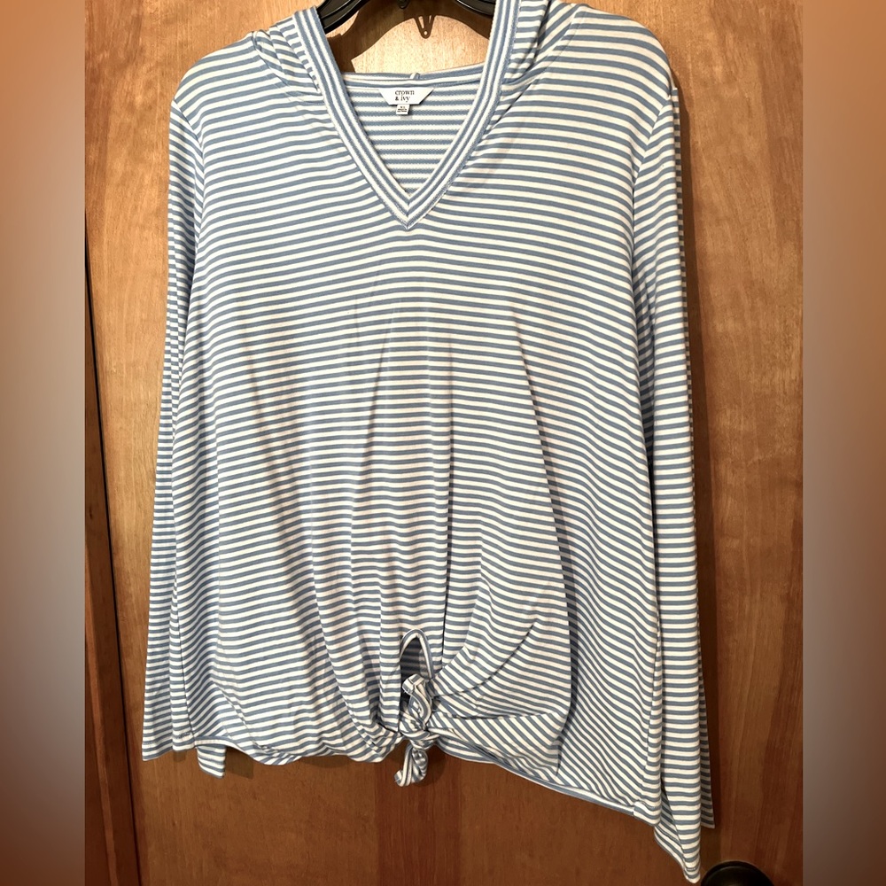 crown & ivy Stripe Top